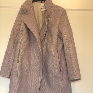 Loft Herringbone Moto Coat